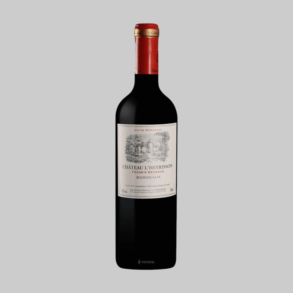 Chateau L'Heyrisson Frank's Reserve AOC Bordeaux Rouge 2021 Bottle 750ml 14.0% | TIME2DRINK